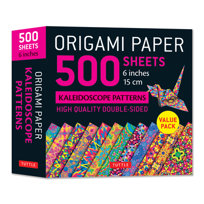 Origami Paper 500 Sheets Kaleidoscope Patterns 6 (15 CM): Tuttle Origami Paper: Double-Sided Origami Sheets Printed with 12 Different Designs (Instruc (Tuttle Specials)