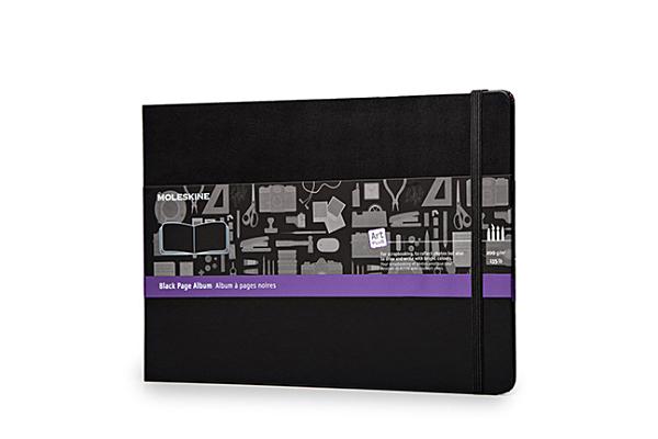 Moleskine Art Plus Black Page Album, A4, Black, Hard Cover (8.5 x 12)  (Black Page Albums) (Diary)