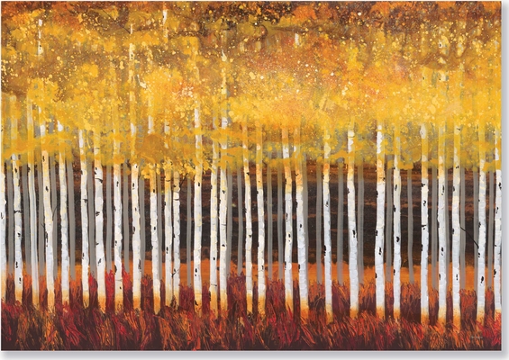 Golden Aspens Note Cards By Inc Peter Pauper Press (Created by) Cover Image