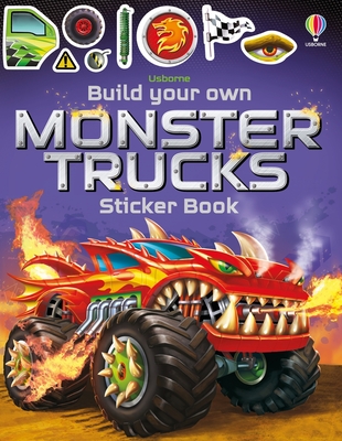Build Your Own Monster Trucks Sticker Book (Build Your Own Sticker Book) By Simon Tudhope, Gong Studios (Illustrator) Cover Image