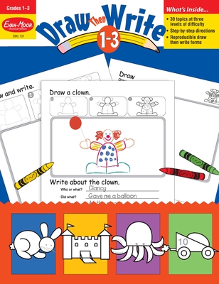 Draw...Then Write, Grade 1 - 3 Teacher Resource (Draw Then Write) By Evan-Moor Corporation Cover Image