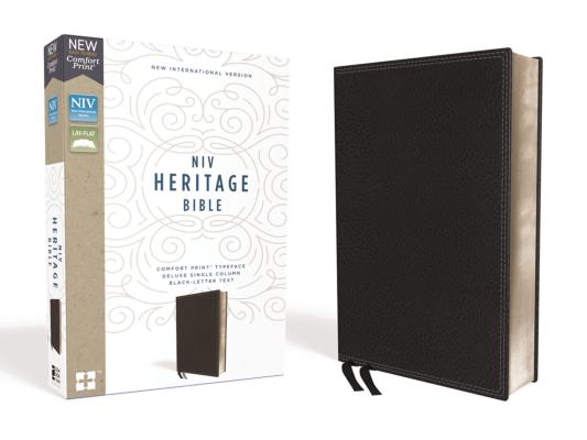 NIV, Heritage Bible, Deluxe Single-Column, Imitation Leather, Black, Comfort Print By Zondervan Cover Image