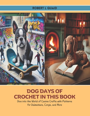 Dog Days of Crochet in this Book: Dive into the World of Canine Crafts with Patterns for Dalmatians, Corgis, and More Cover Image