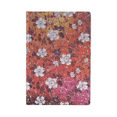 Sakura Mini Unlined Hardcover Journal, 176pg, 85GSM by Paperblanks (Katagami Florals)