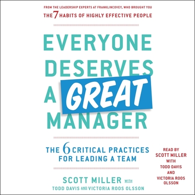 Cover for Everyone Deserves a Great Manager