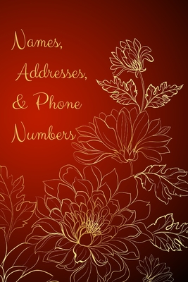 Names, Addresses, & Phone Numbers: Small Tabbed Address Book. A-Z Alphabetical Tabs. Cover Image