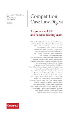 Competition Case Law Digest - A synthesis of EU and national leading cases Cover Image