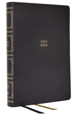 Kjv, Paragraph-Style Large Print Thinline Bible, Leathersoft, Black, Red Letter, Thumb Indexed, Comfort Print: Holy Bible, King James Version By Thomas Nelson Cover Image