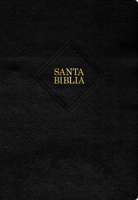 RVR 1960 Biblia letra supergigante edición 2023, negro piel fabricada con índice: Tabulación defectuosa Cover Image