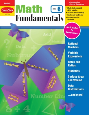 Math Fundamentals, Grade 6 Teacher Resource By Evan-Moor Corporation Cover Image
