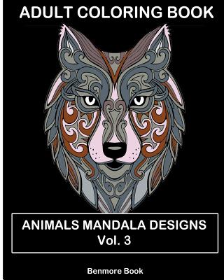 50 animal mandalas coloring book stress- relief : Coloring Book For Adults  Stress Relieving Designs, Mandala coloring