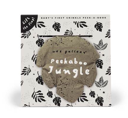Peekaboo Jungle: Baby's First Crinkle Peek-A-Book - Lift the flap! (Wee Gallery Peekaboo Cloth Books) By Surya Sajnani (Illustrator) Cover Image