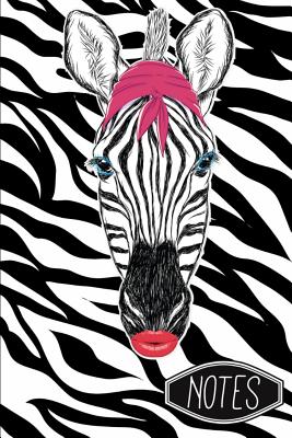 Notes: Glamorous Zebra Animal Print Pattern Notebook Cover Image
