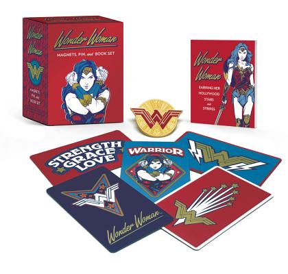 Wonder Woman: Magnets, Pin, and Book Set (RP Minis) By Matthew K. Manning Cover Image
