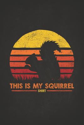 Retro Squirrel Silhuette Sunset Shirt Vintage Safari Gift