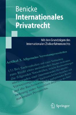 Internationales Privatrecht: Mit Den Grundzügen Des Internationalen Zivilverfahrensrechts (Springer-Lehrbuch)