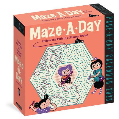 Maze-A-Day Page-A-Day Calendar 2023: Follow the Path to a Sharper Brain! By Workman Calendars Cover Image
