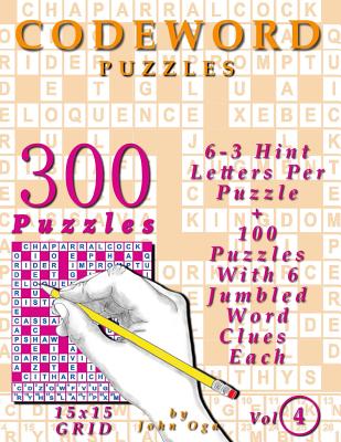 Codeword Puzzles: 300 Puzzles, Volume 4 Cover Image
