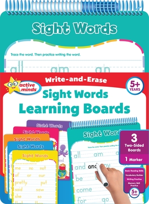 Active Minds Write-And-Erase Sight Words Learning Boards Cover Image