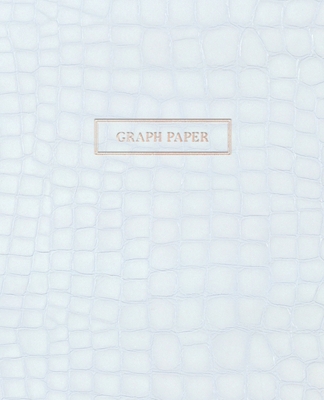 Graph Paper: Executive Style Composition Notebook - White Alligator Skin Leather Style, Softcover - 7.5 x 9.25 - 100 pages (Office By Birchwood Press Cover Image