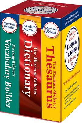 Merriam-Webster's Everyday Language Reference Set: Includes: The Merriam-Webster Dictionary, the Merriam-Webster Thesaurus, and the Merriam-Webster Vo Cover Image