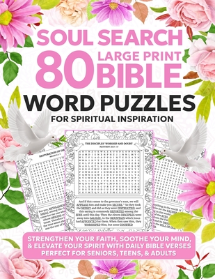 Soul Search: 80 Large Print Bible Word Puzzles for Spiritual Inspiration: 80 Large Print Bible Word Puzzles for Spiritual Inspirati Cover Image