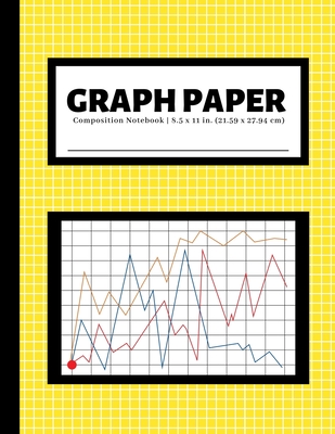 Graph Paper Composition Notebook: 4x4 Quad Ruled Graphing Grid Paper - 100 Pages - Yellow Cover Image