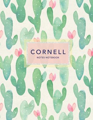 Cornell Notes Notebook: Cactus Print - 120 Pages 8.5x11 - Perfect Note Taking By Cornell Notebooks, Jolly Journals Cover Image