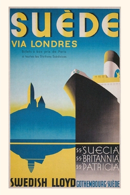 Vintage Journal Swedish Cruise Ships Travel Poster By Found Image Press (Producer) Cover Image