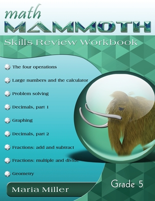 Math Mammoth Grade 5 Skills Review Workbook Cover Image