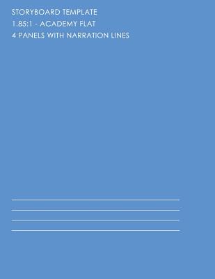 185-4pwn: Storyboard Notebook - 4 Panels with Narration By Fusello Publishing Cover Image