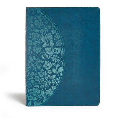 KJV Study Bible Large Print Edition, Dark Teal LeatherTouch Cover Image