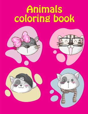 Animals coloring book: A Funny Coloring Pages, Christmas Book for Animal Lovers for Kids (Adventure Kids #20) Cover Image