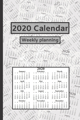 2020 Calendar: Weekly planning By Nini N, CICI Calendar, Cinia Cada Cover Image