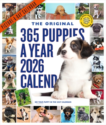 365 Puppies-A-Year Picture-A-Day® Wall Calendar 2026 Copper Dog