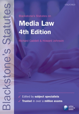 Blackstone's Statutes on Media Law Cover Image