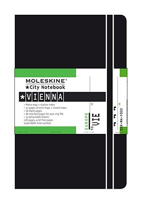 Moleskine City Notebook - Wien (Vienna), Pocket, Black, Hard Cover (3.5 x 5.5) (City Notebooks) By Moleskine Cover Image