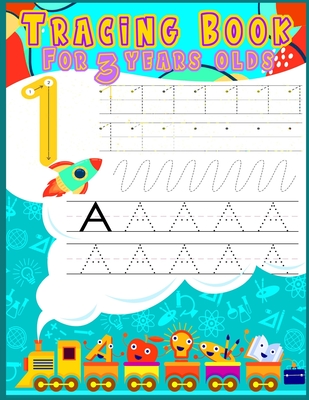 Tracing book for 3 year olds: letters (alphabets ), numbers, shapes and  lines - Preschool activites books kindergarten (Paperback)