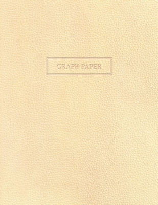 Graph Paper: Executive Style Composition Notebook - Cream Leather Style, Softcover - 8.5 x 11 - 100 pages (Office Essentials) By Birchwood Press Cover Image