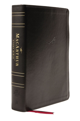 Nasb, MacArthur Study Bible, 2nd Edition, Leathersoft, Black, Comfort Print: Unleashing God's Truth One Verse at a Time By John F. MacArthur (Editor), Thomas Nelson Cover Image