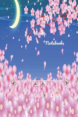 Notebook: Sakura Cherry Blossom notebook to write in. Pretty floral Christmas or birthday gift for women. Cover Image