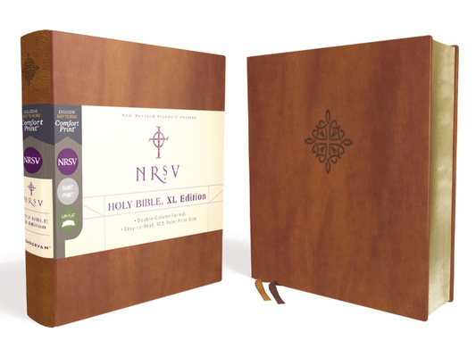 Nrsv, Holy Bible, XL Edition, Leathersoft, Brown, Comfort Print By Zondervan Cover Image