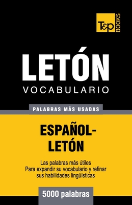 Vocabulario español-letón - 5000 palabras más usadas Cover Image