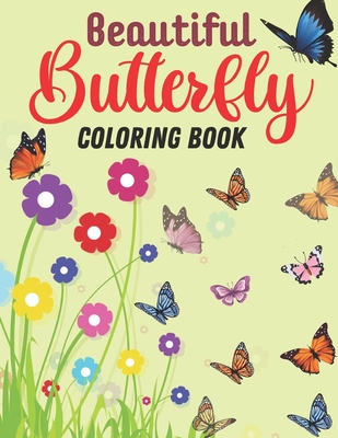Butterflies Easy Adult Coloring Book