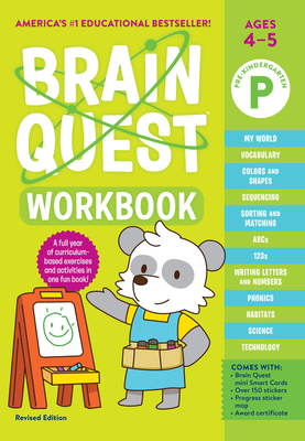 Brain Quest Workbook: Pre-K Revised Edition (Brain Quest Workbooks) By Workman Publishing, Liane Onish (Text by) Cover Image