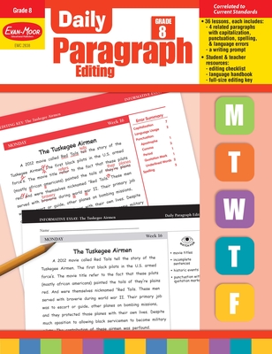 Daily Paragraph Editing, Grade 8 Teacher Edition Cover Image