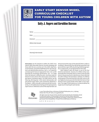 Early Start Denver Model Curriculum Checklist for Young Children with Autism Cover Image