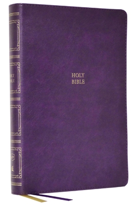 Kjv, Paragraph-Style Large Print Thinline Bible, Leathersoft, Purple, Red Letter, Comfort Print: Holy Bible, King James Version By Thomas Nelson Cover Image