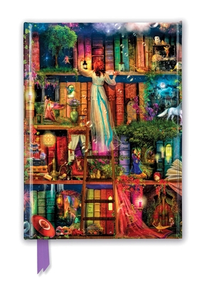 Aimee Stewart: Treasure Hunt Bookshelves (Foiled Journal) (Flame Tree Notebooks) By Flame Tree Studio (Created by) Cover Image