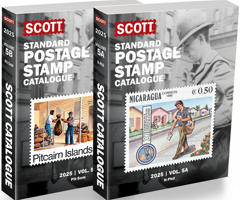 2025 Scott Stamp Postage Catalogue Volume 5: Cover Countries N-Sam (2 Copy Set): Scott Stamp Postage Catalogue Volume 5: Countries N-Sam (Scott Stamp Postage Catalogues)